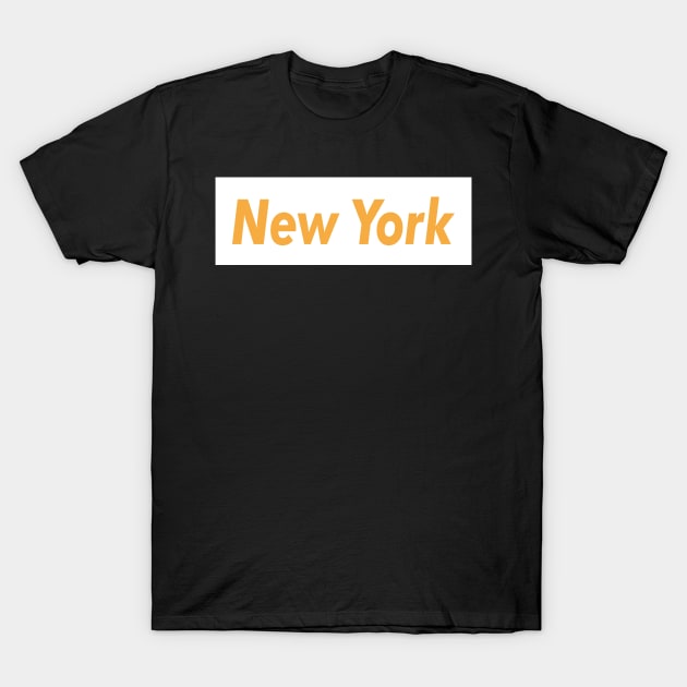 New York Meat Brown T-Shirt by WE BOUGHT ZOO